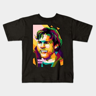 Tomas Brolin In Wpap Pop Art Kids T-Shirt